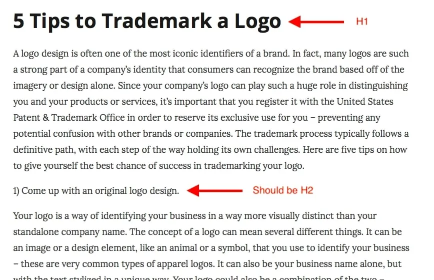 Screenshot of an article titled 