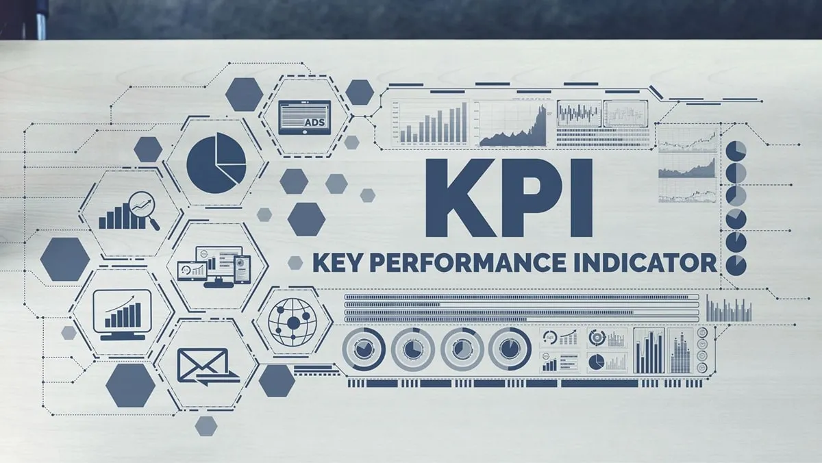 white image wsith KPI and graphics related