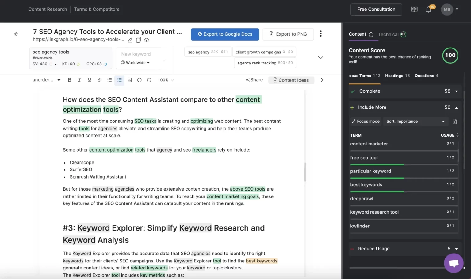 SEO Content Assistant from Search Atlas