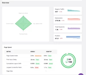 content audit in the site auditor tool