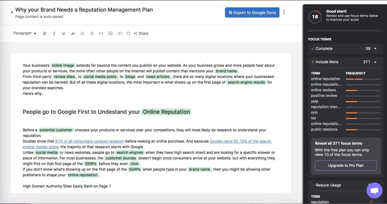 Search Atlas SEO Content Assistant