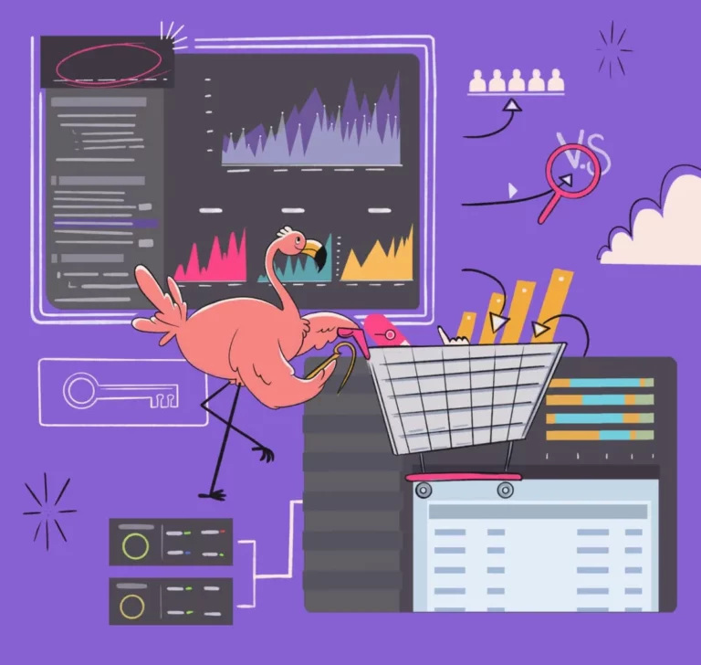 A digital marketer with a shopping cart browsing for the best white label SEO software