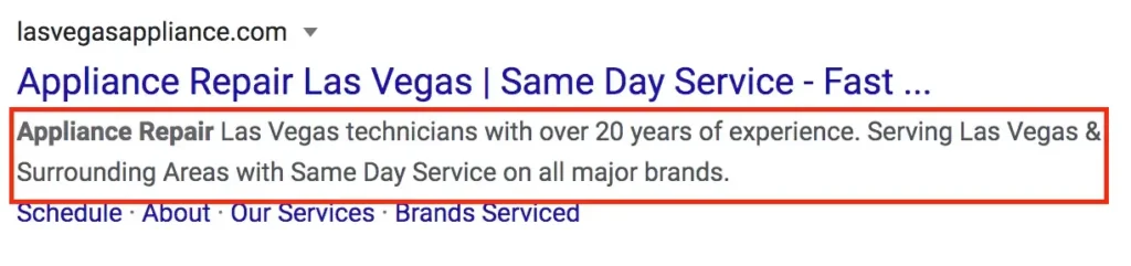 example of a meta description