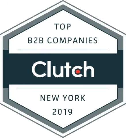 Top b2b companies in New York 2019 recognized by Clutch for their exceptional services in link-building and PPC strategies.