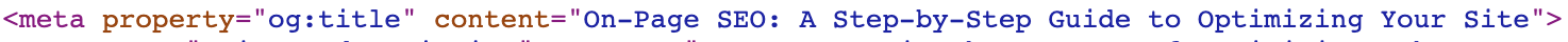 screenshot of an og:title tag in HTML