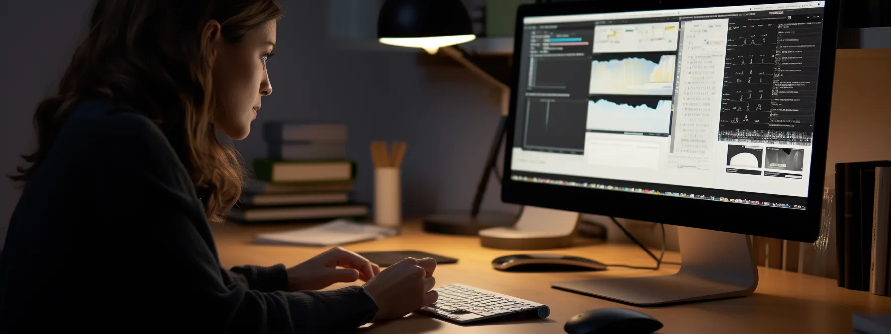 a person analyzing keyword research data and making adjustments to their seo strategies.