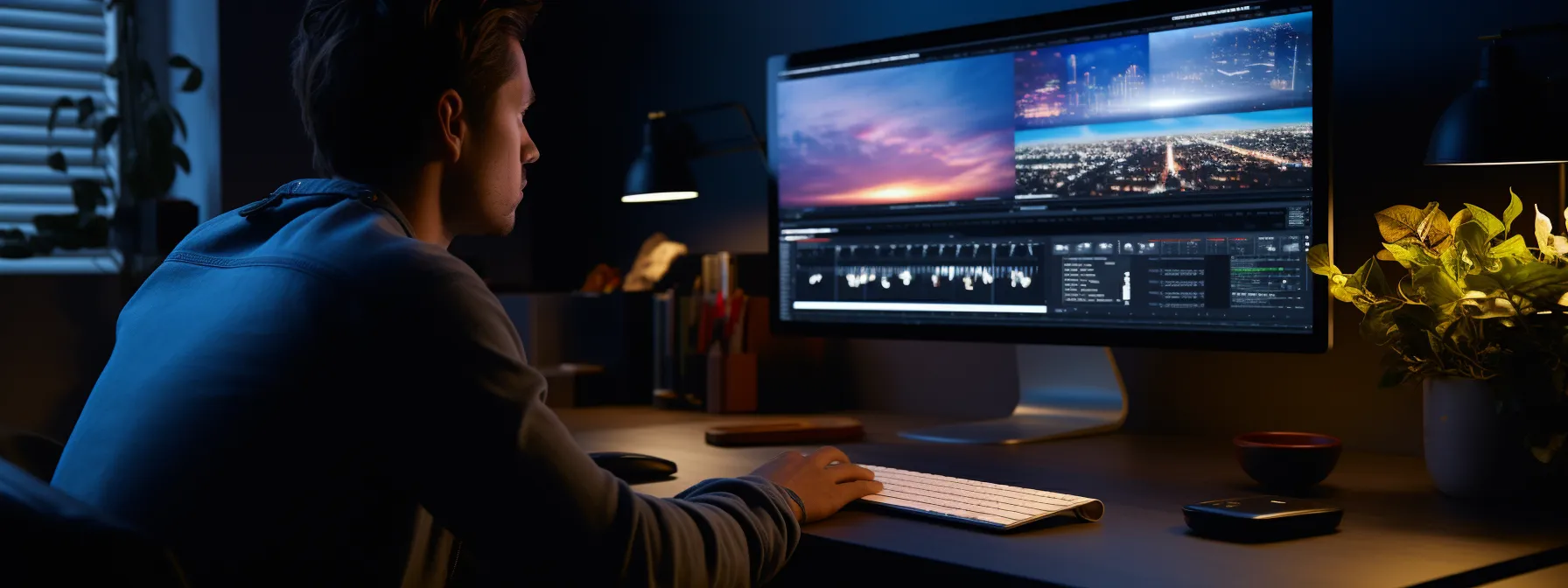 a person using a backlink analyzer tool on a computer screen.