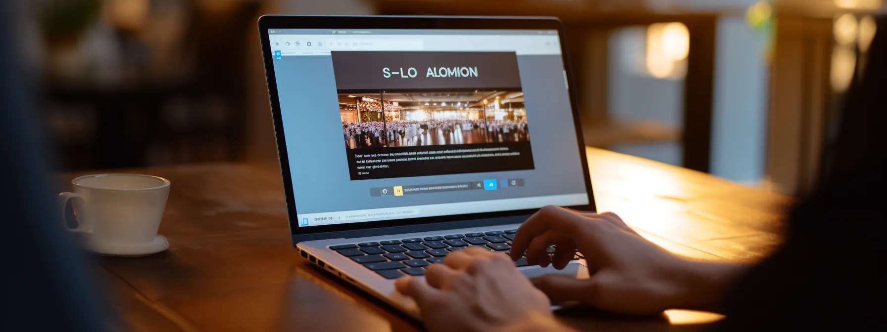 a person using a computer to search for ethical link building strategies.