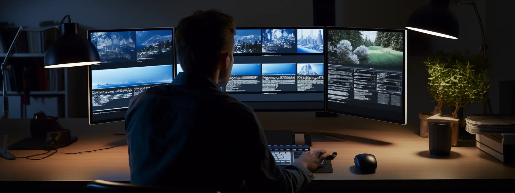 a person using a computer to analyze data and visualize contextual vectors in various ai applications.