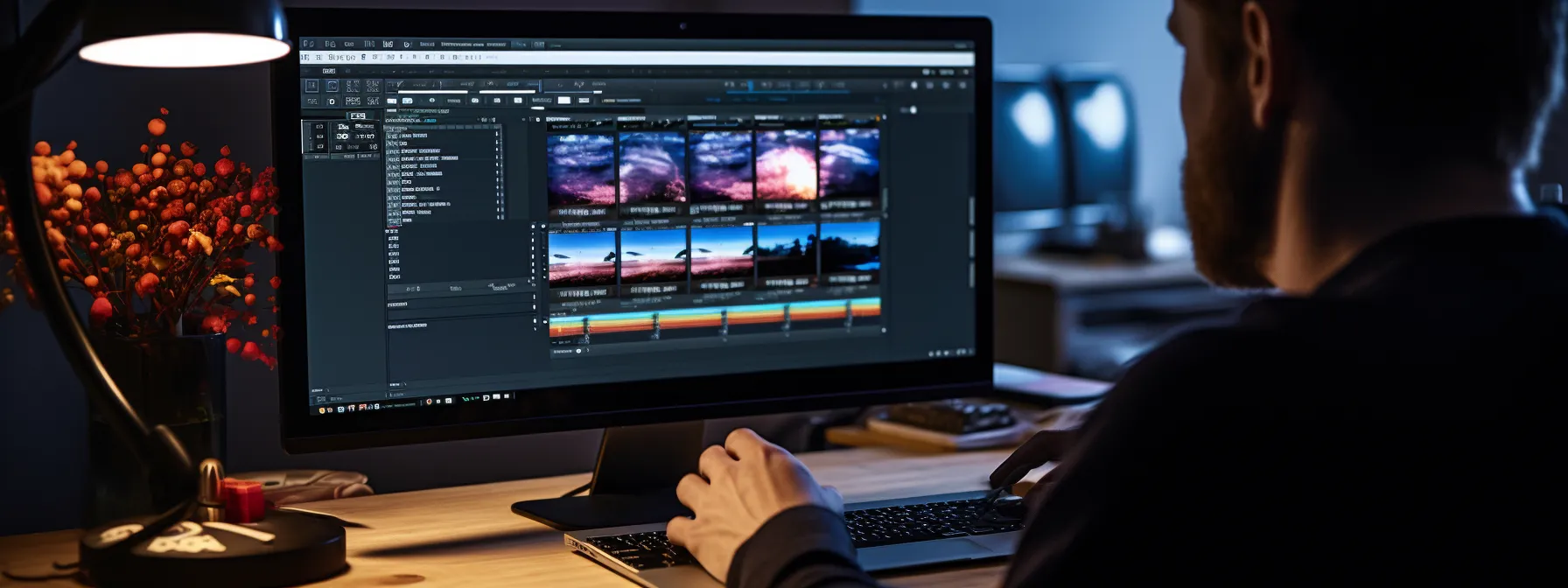 a person using a computer to analyze and manage backlinks for effective web 2.0 link building.