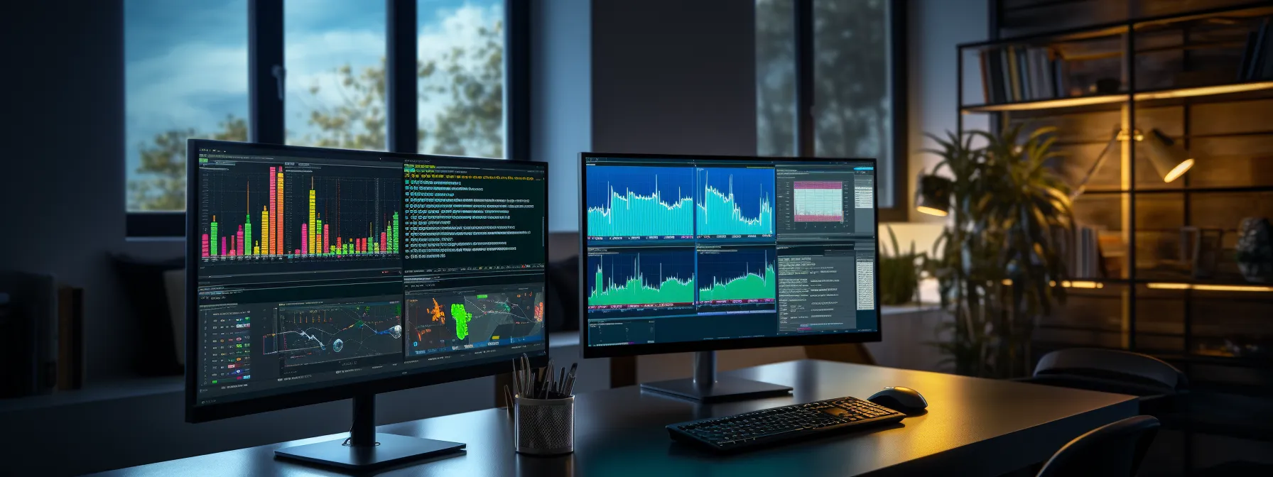 a person typing on a computer, surrounded by charts and graphs related to link building strategies.