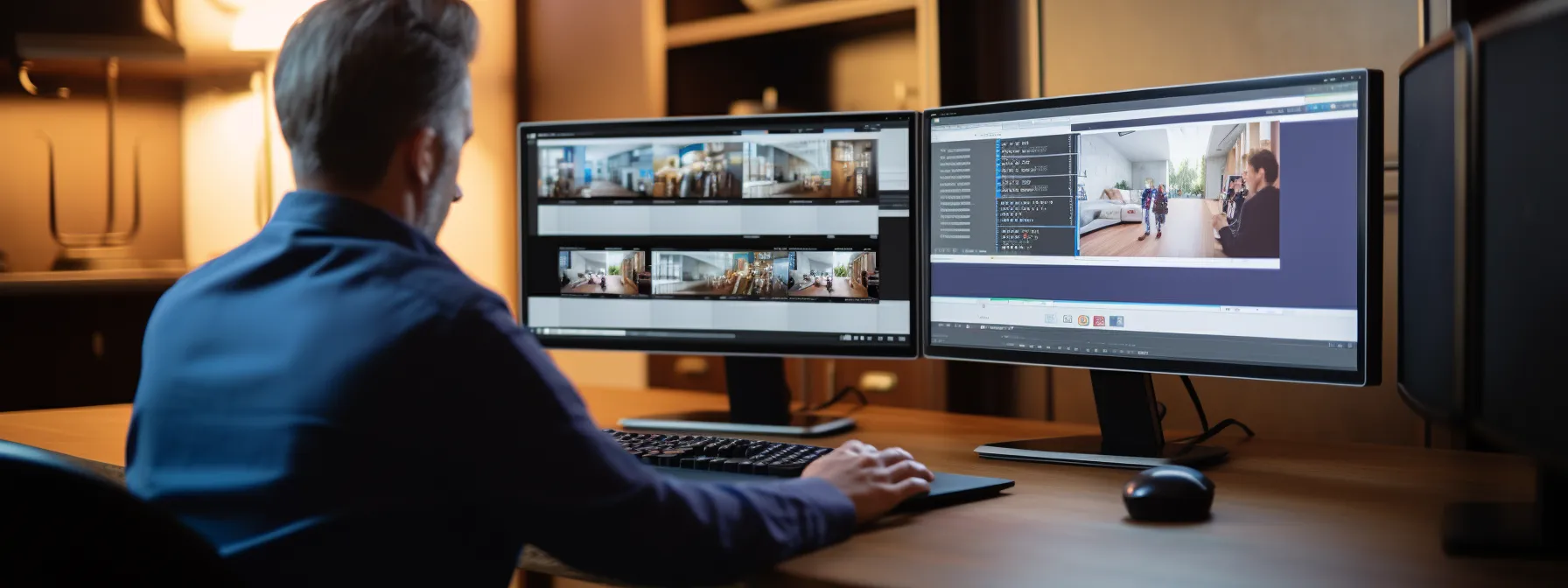 a law firm employee using a computer to navigate ethical guidelines for link building.