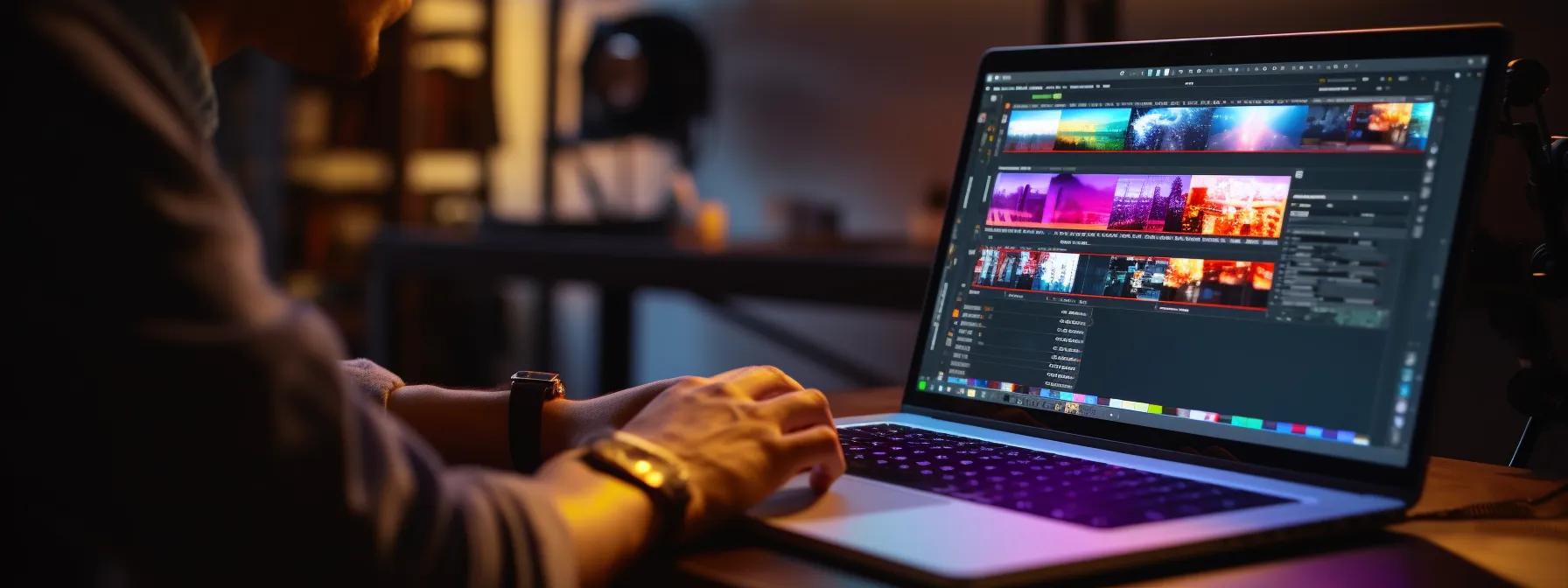 a person using a computer to research and strategize effective link building methods for bing.