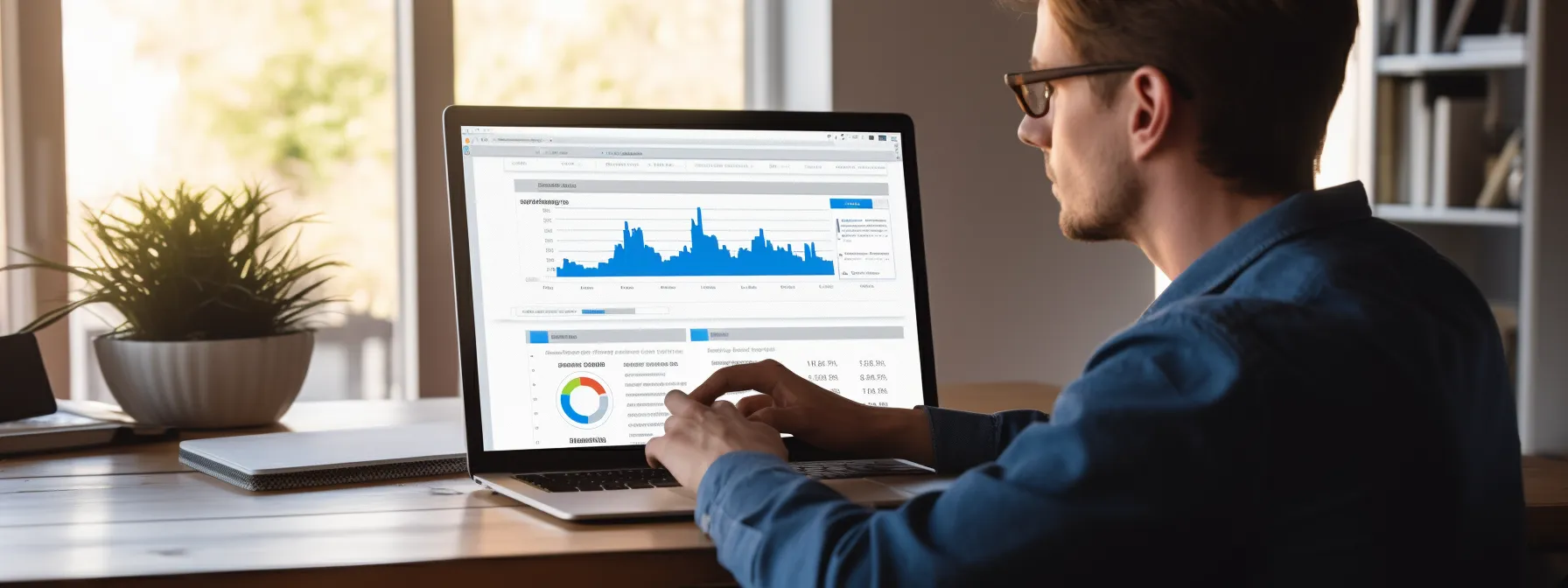 a person looking at a computer screen with the google alerts page open, monitoring brand mentions.