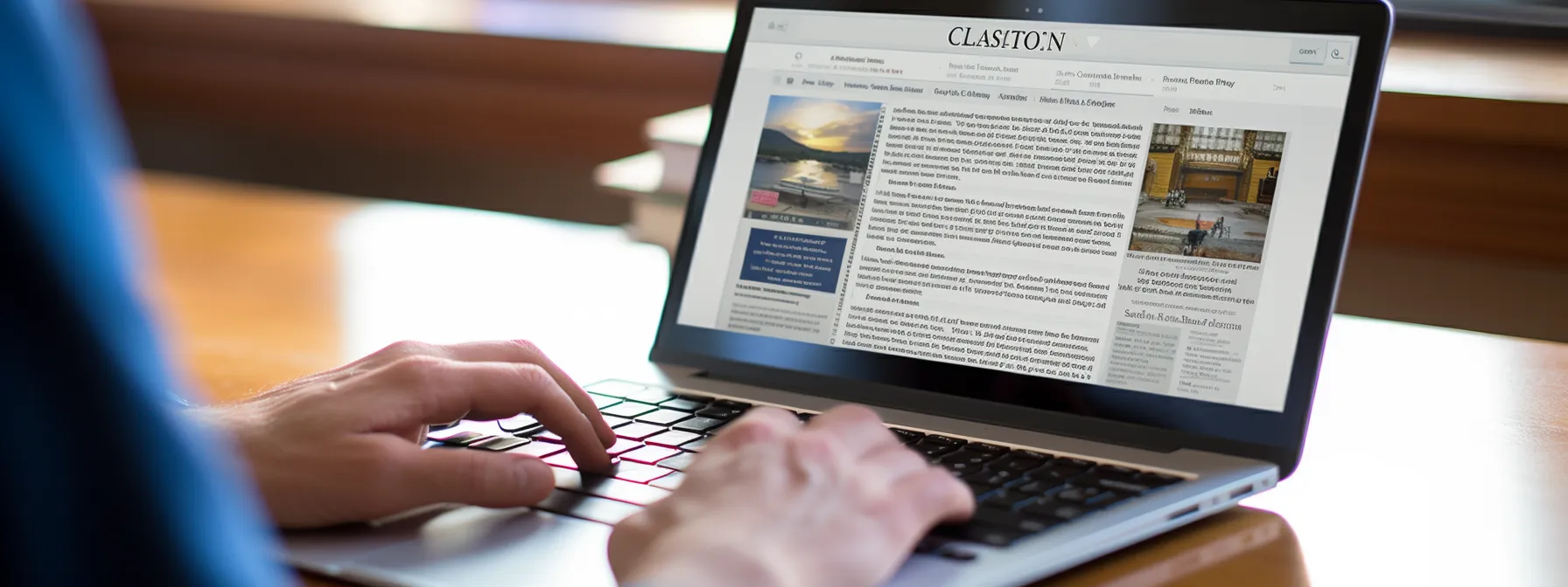 a person accessing the citation vault website on their laptop and looking at citation summaries.