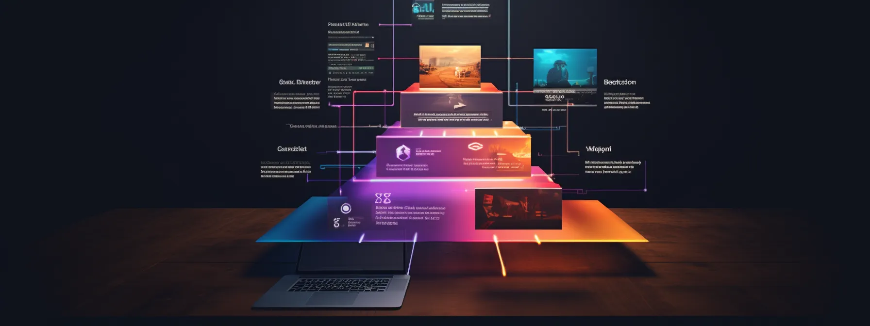a website's navigational structure, consisting of a hierarchical layout from root domain to individual pages, influencing its seo performance and user experience.