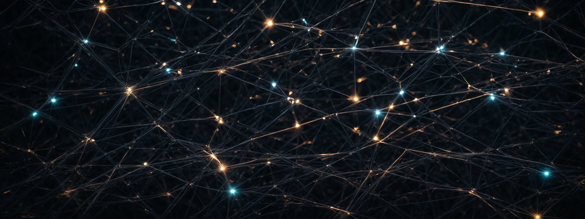 a network of interconnected nodes expanding against a digital backdrop, symbolizing a growing web of links.