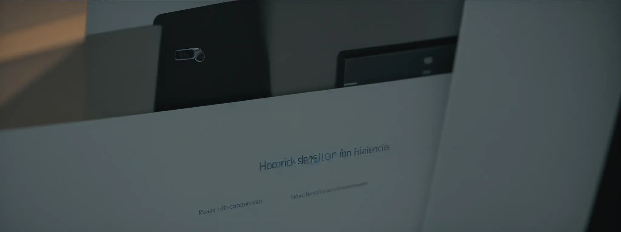 a secure lock emblem on a computer screen with search results in the background.