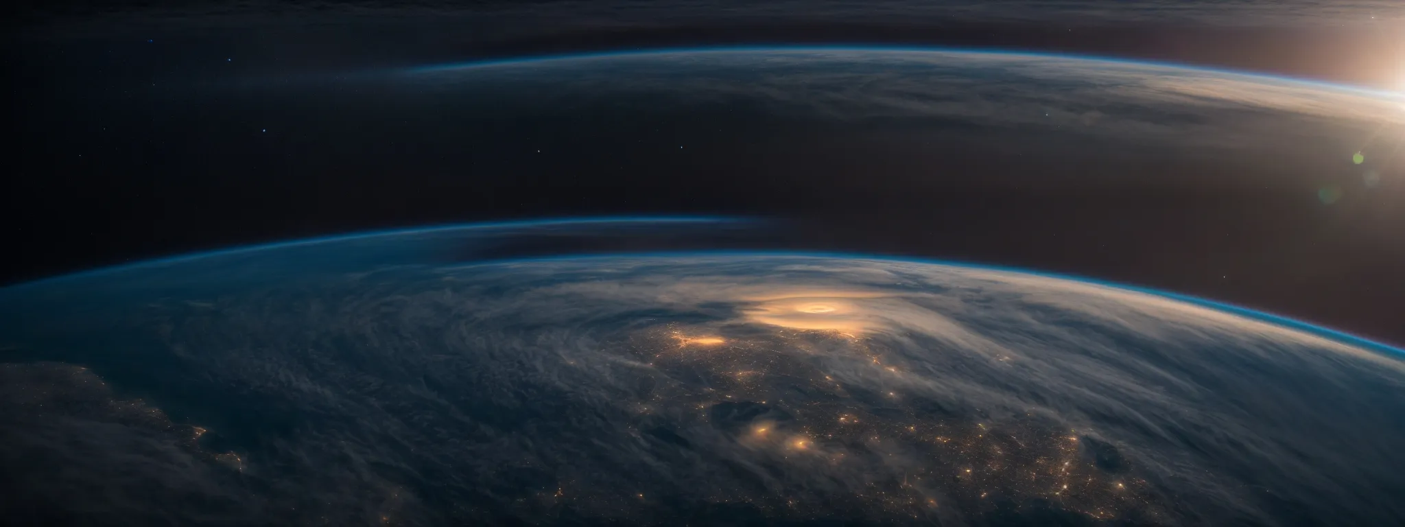 earth viewed from space, illustrating the interconnectedness of global events and digital information flows.