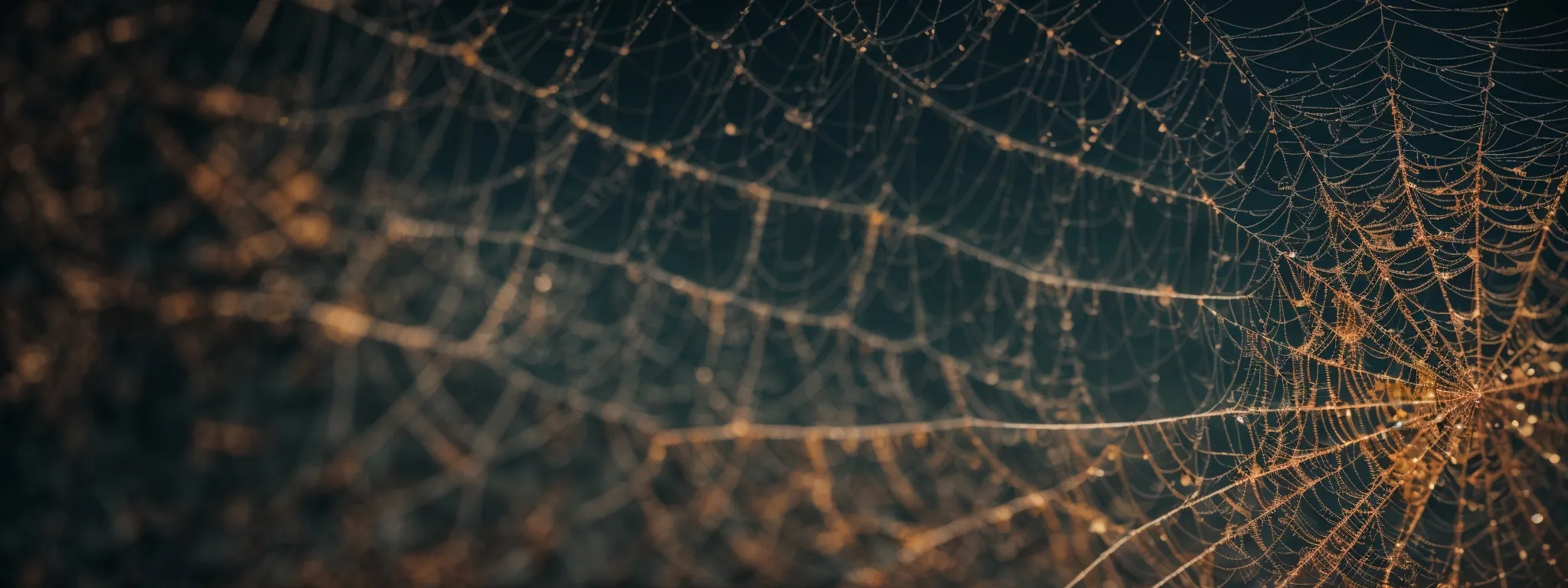 an intricate web representing a website's complex structure highlights the depth of analysis in seo optimization.