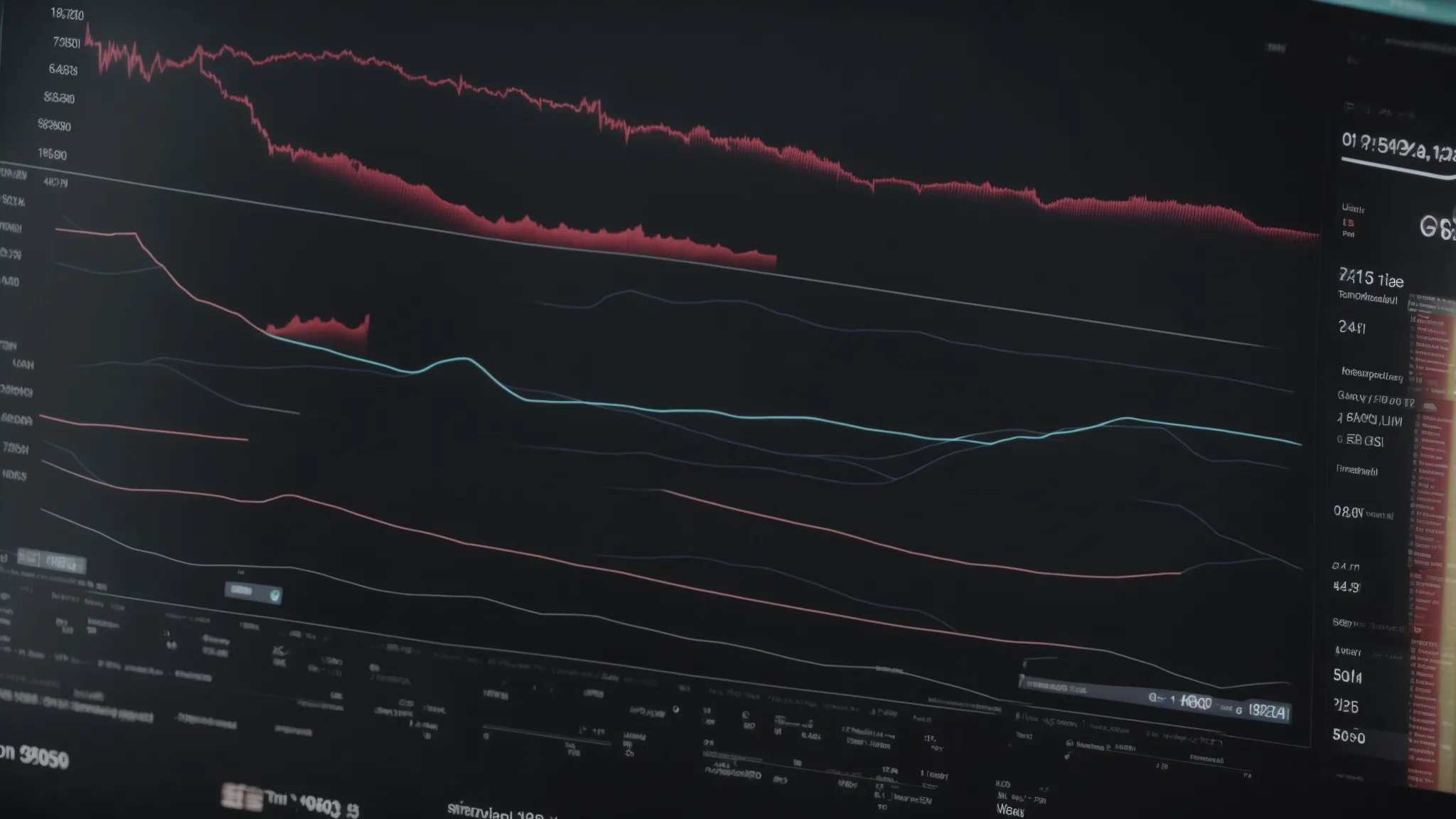 a laptop with graphs on the screen displaying a rise in online engagement and visibility.