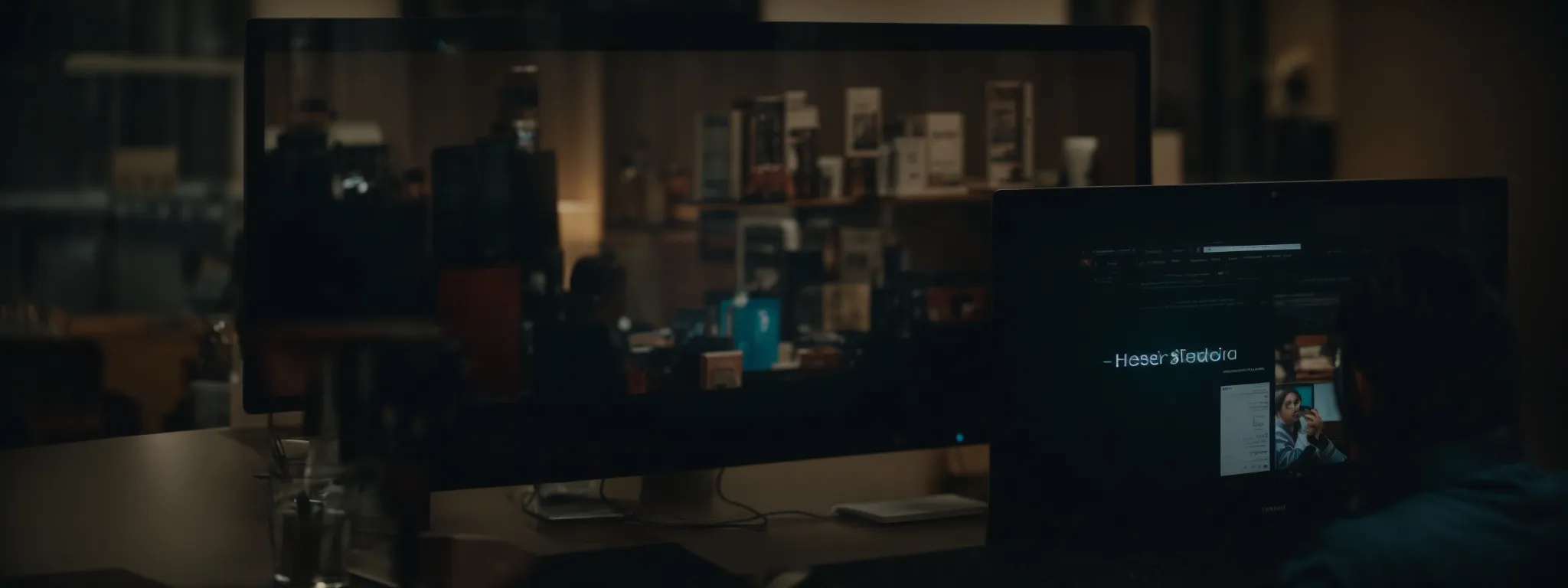 a marketer showcases a computer screen with a clear, custom url prominently displayed in the browser bar.