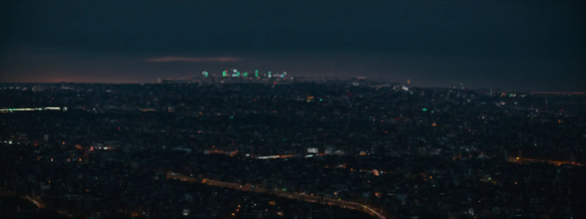 a close-up of a computer screen displaying a website's loading speed test with a cityscape in the background.