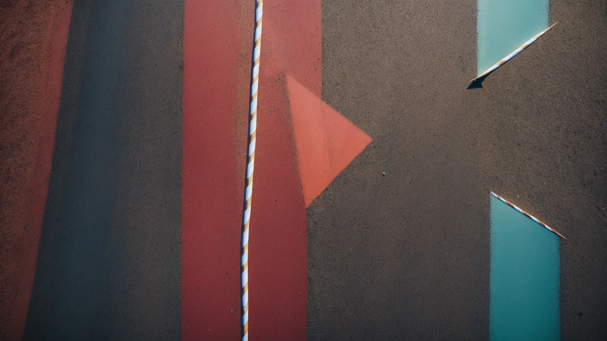 three distinct arrows pointing in separate directions, each on a distinct colored path, symbolizing divergent digital marketing strategies.