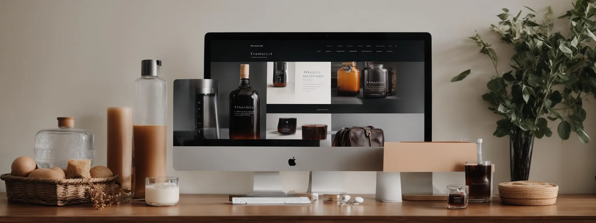 a streamlined e-commerce website showcases aesthetically pleasing and detailed product images against a clean background.
