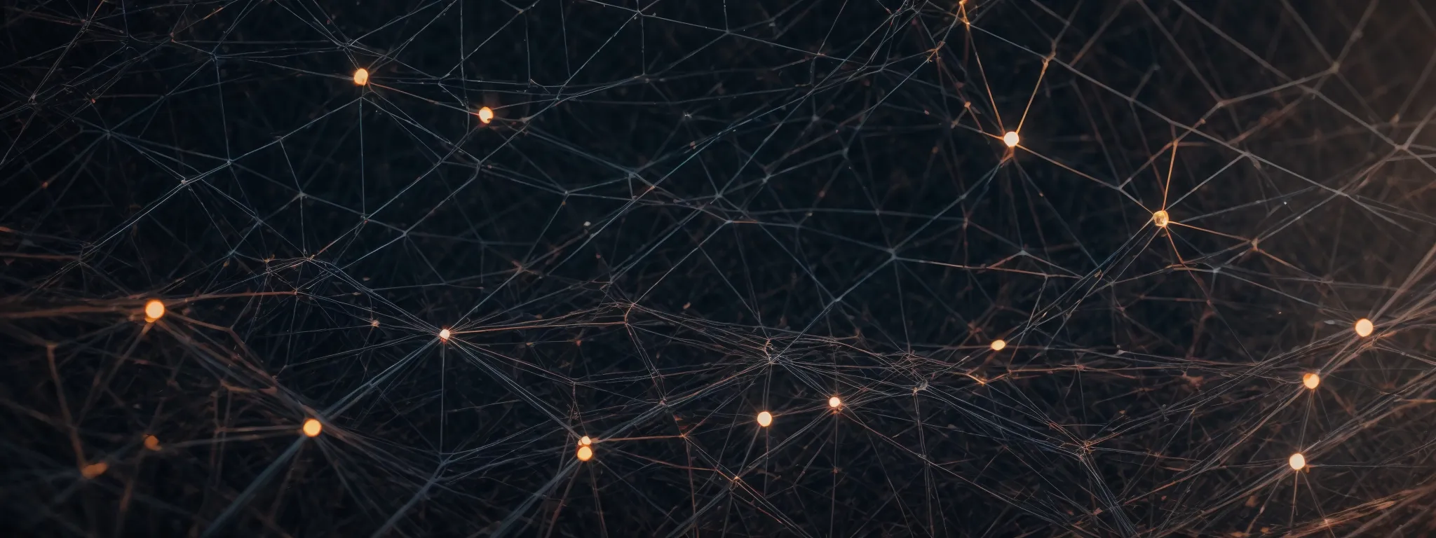 a web of interconnected nodes representing the complexity and integration of seo tools and metrics within a digital landscape.