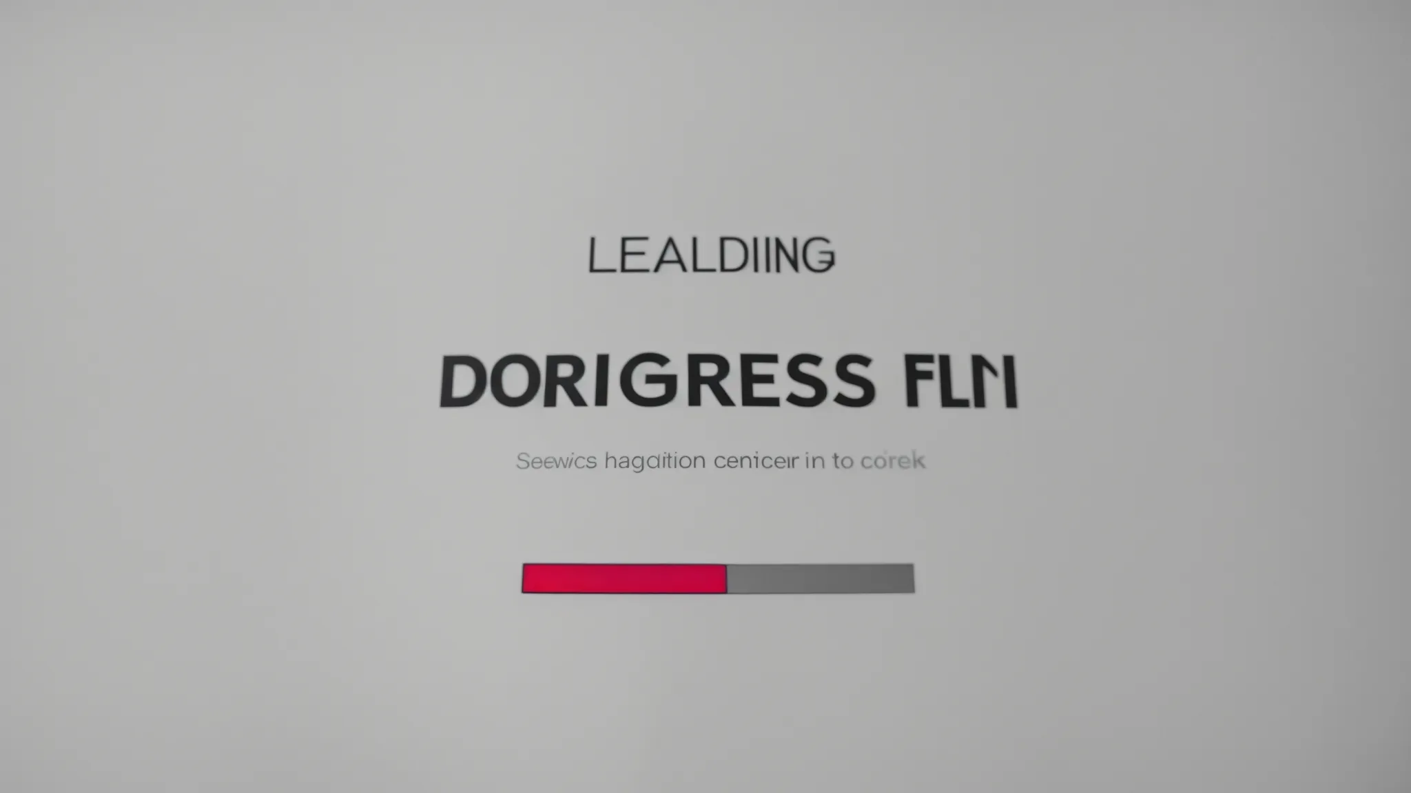 a computer screen displaying a website loading quickly with a progress bar showing full completion.