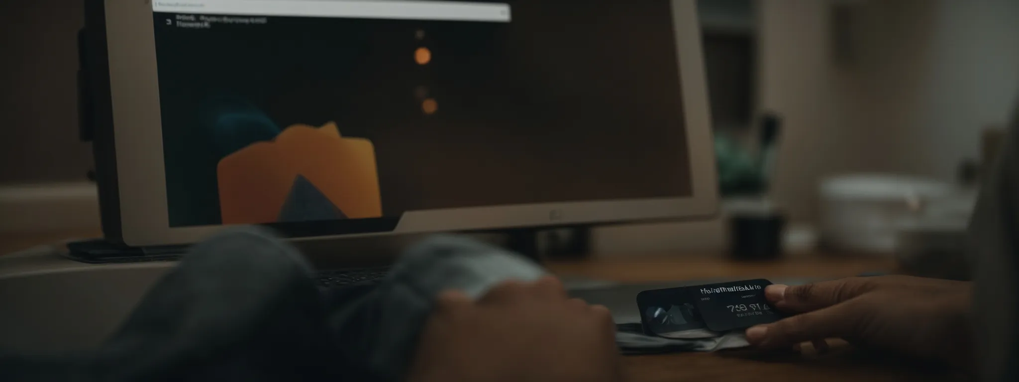 a person clicking a 