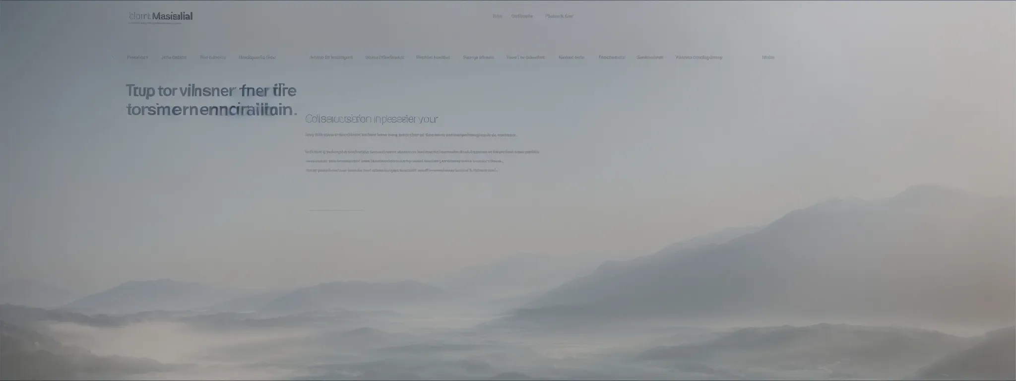 a computer screen displaying a cleanly designed webpage with a prominent headline at the top.