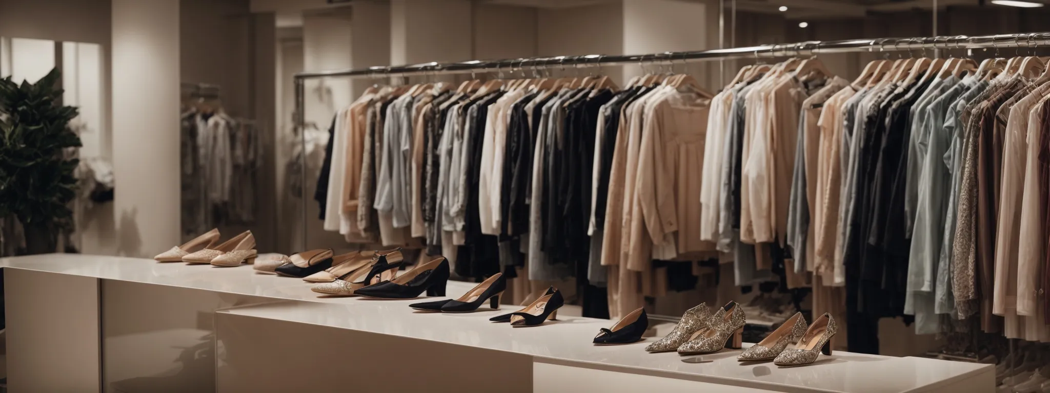 a close-up of a fashion boutique's webpage displaying various clothing items with a clean, structured layout and invisible seo elements at work.