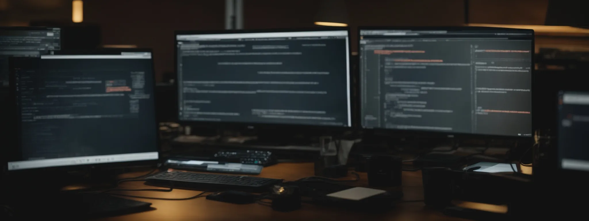 a person sitting at a computer with multiple browser tabs open, reflecting the analysis of a website's seo performance.
