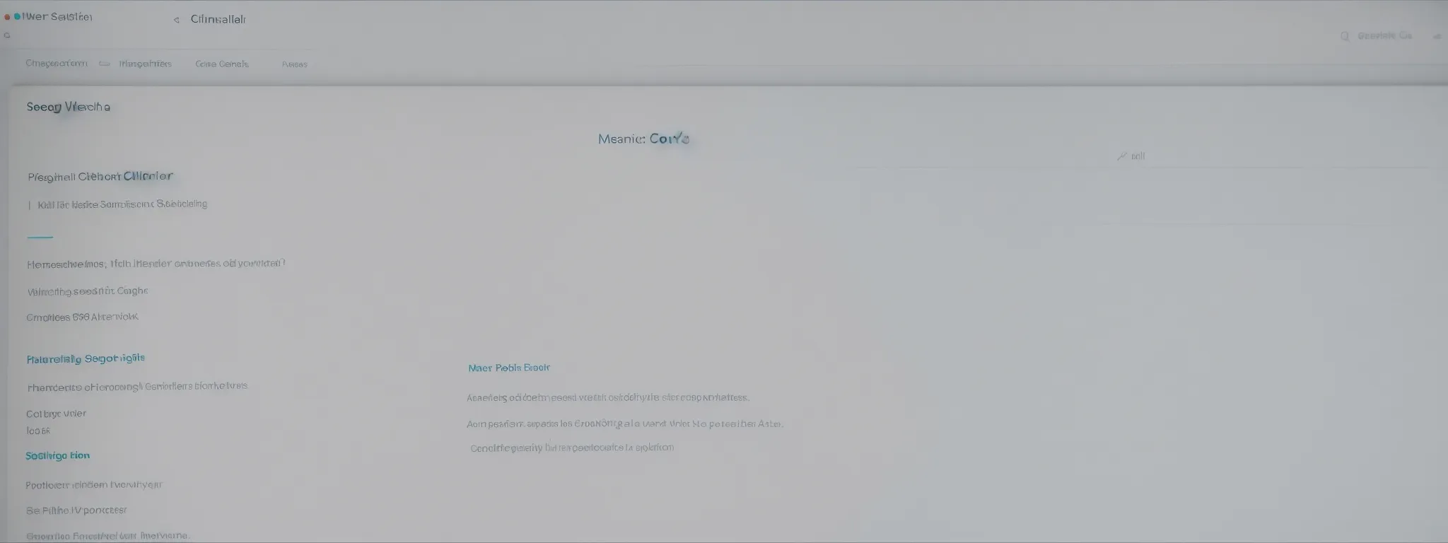 a desktop screen displaying a search engine results page with highlighted organic listings and a magnifying glass hovering over the meta descriptions.