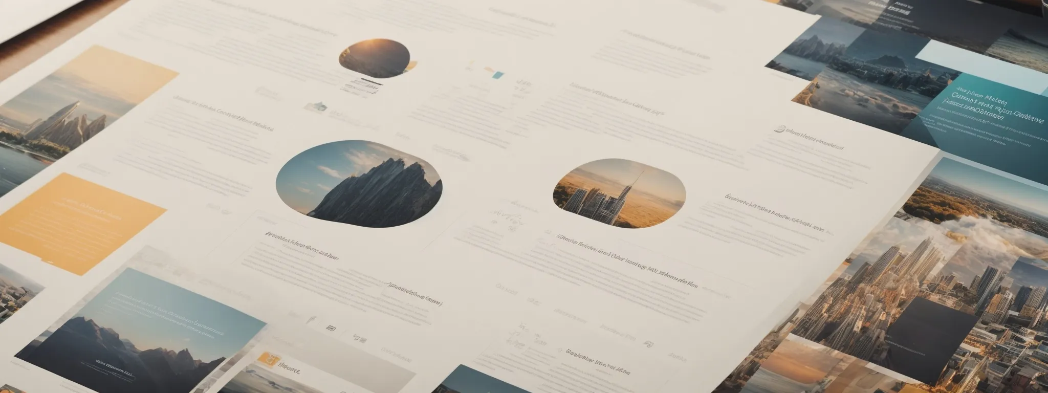 a captivating homepage displaying an interactive infographic next to a concise, informative blurb.