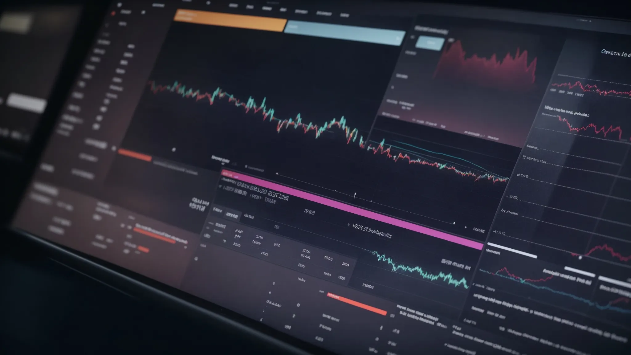 a computer screen displaying graphs and keywords analysis reflecting the latest trends in amazon product search optimization.