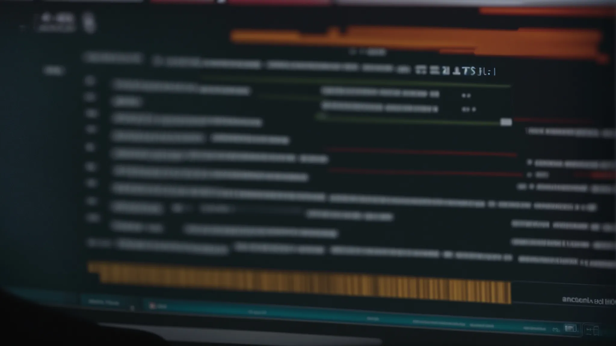 a web developer inspects the html structure of a website using chrome devtools on a computer screen.