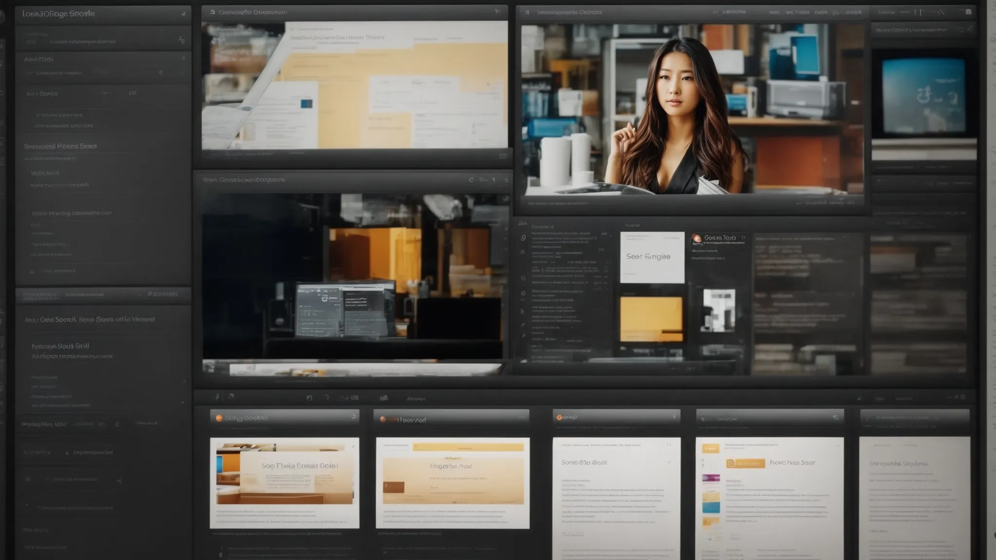 a computer screen displaying a variety of seo tools within browser extension panels on a search engine results page.