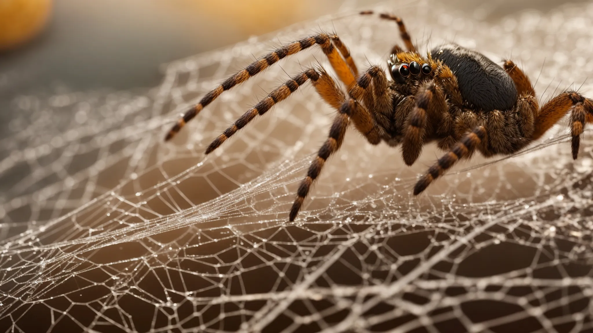 a spider weaving an intricate web that symbolizes the complexity of a well-structured website.