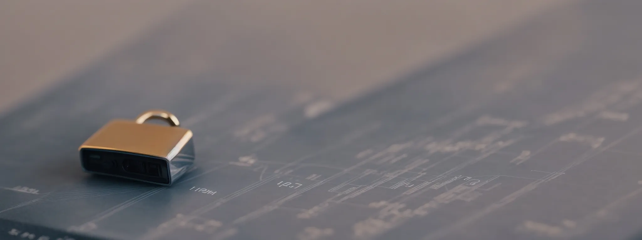 a secure padlock resting on a graph illustrating upward growth trends against a digital backdrop.