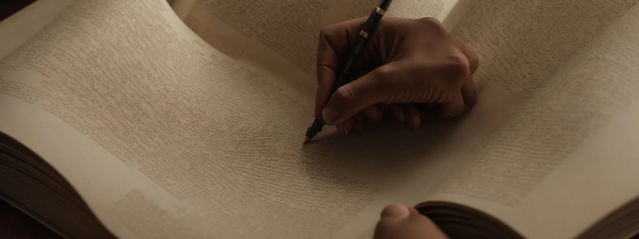 a scholar opens an ancient, dusty tome to a page revealing intricate network patterns.