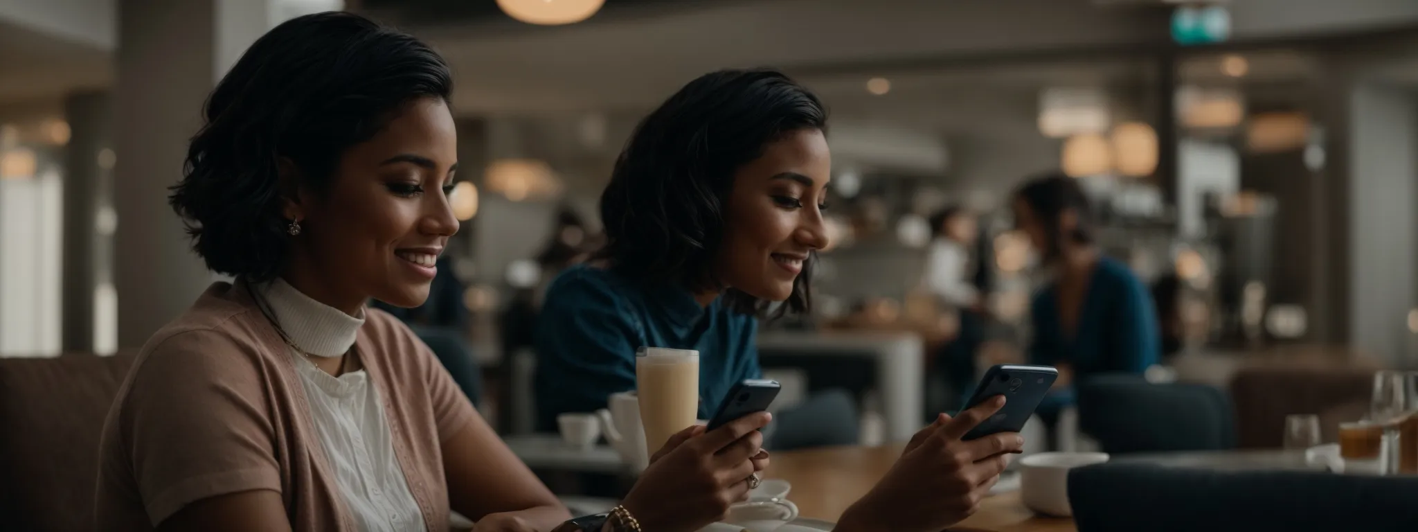 a satisfied customer receives a thoughtful follow-up message on their smartphone from a brand post-purchase.