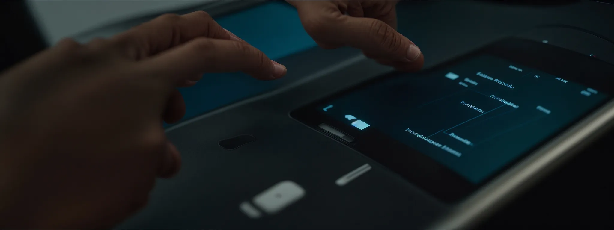 a person navigating an accessible, user-friendly touchscreen interface on a digital device.