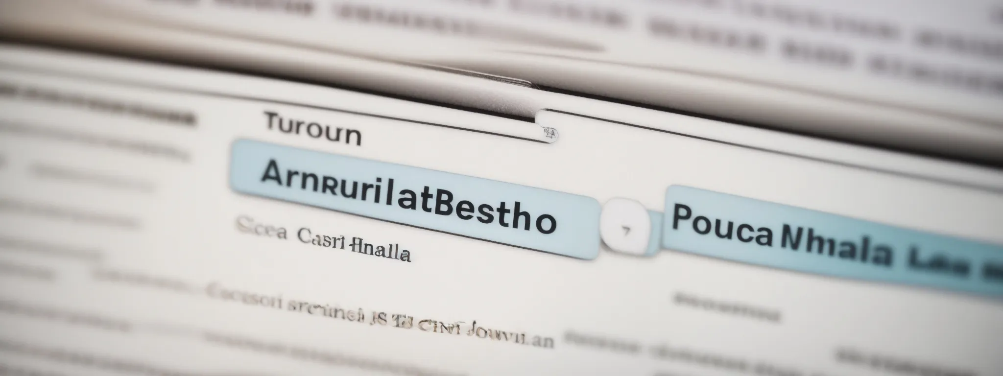 a close-up of a browser search bar with a magnifying glass icon next to it, highlighting a well-crafted, symbol-free seo title.