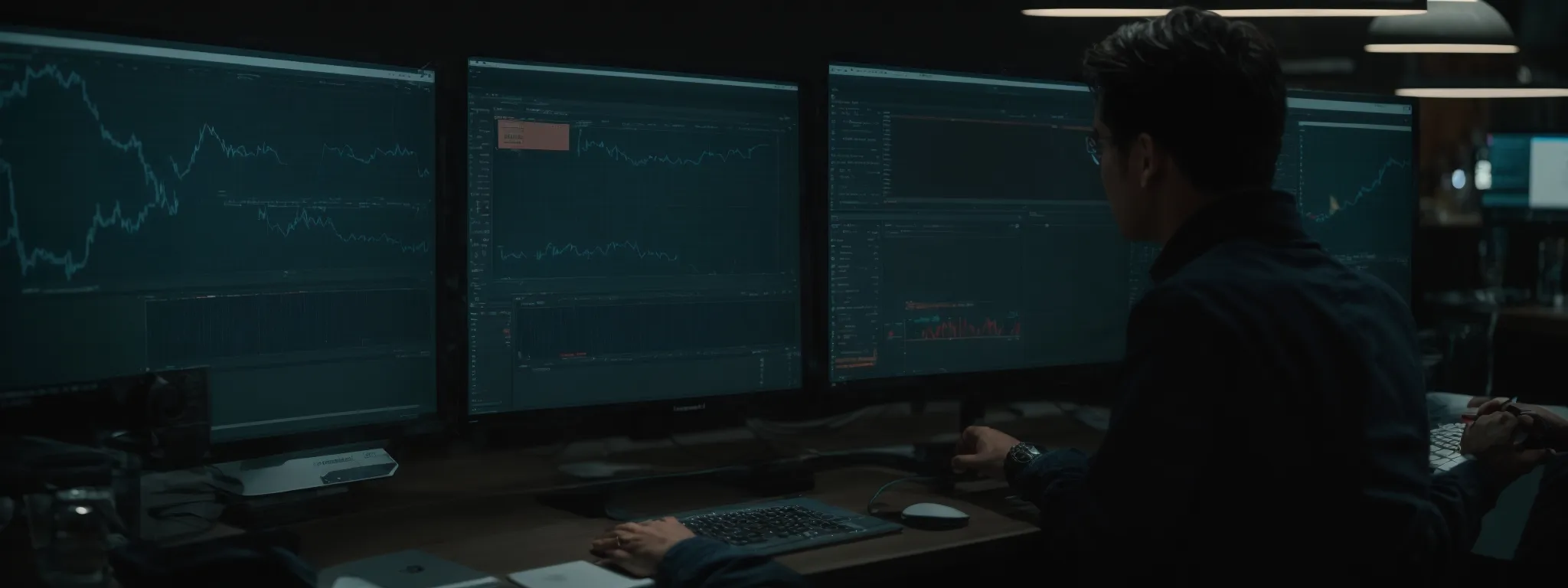 a professional analyzing a clean, user-friendly interface on a computer screen.