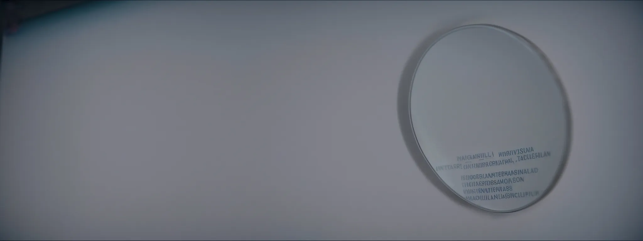 a magnifying glass hovering over a computer screen displaying a suspicious email alert.