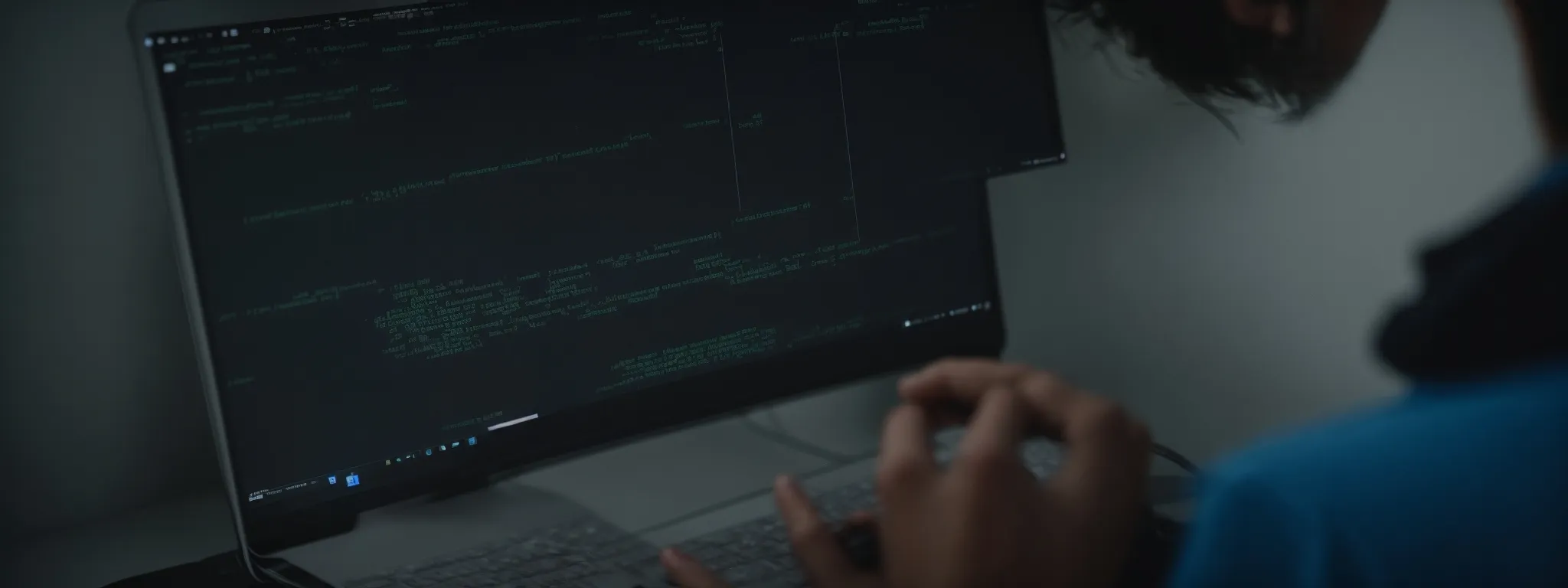 a web developer scrutinizes code on a computer screen displaying the chrome devtools console tab.