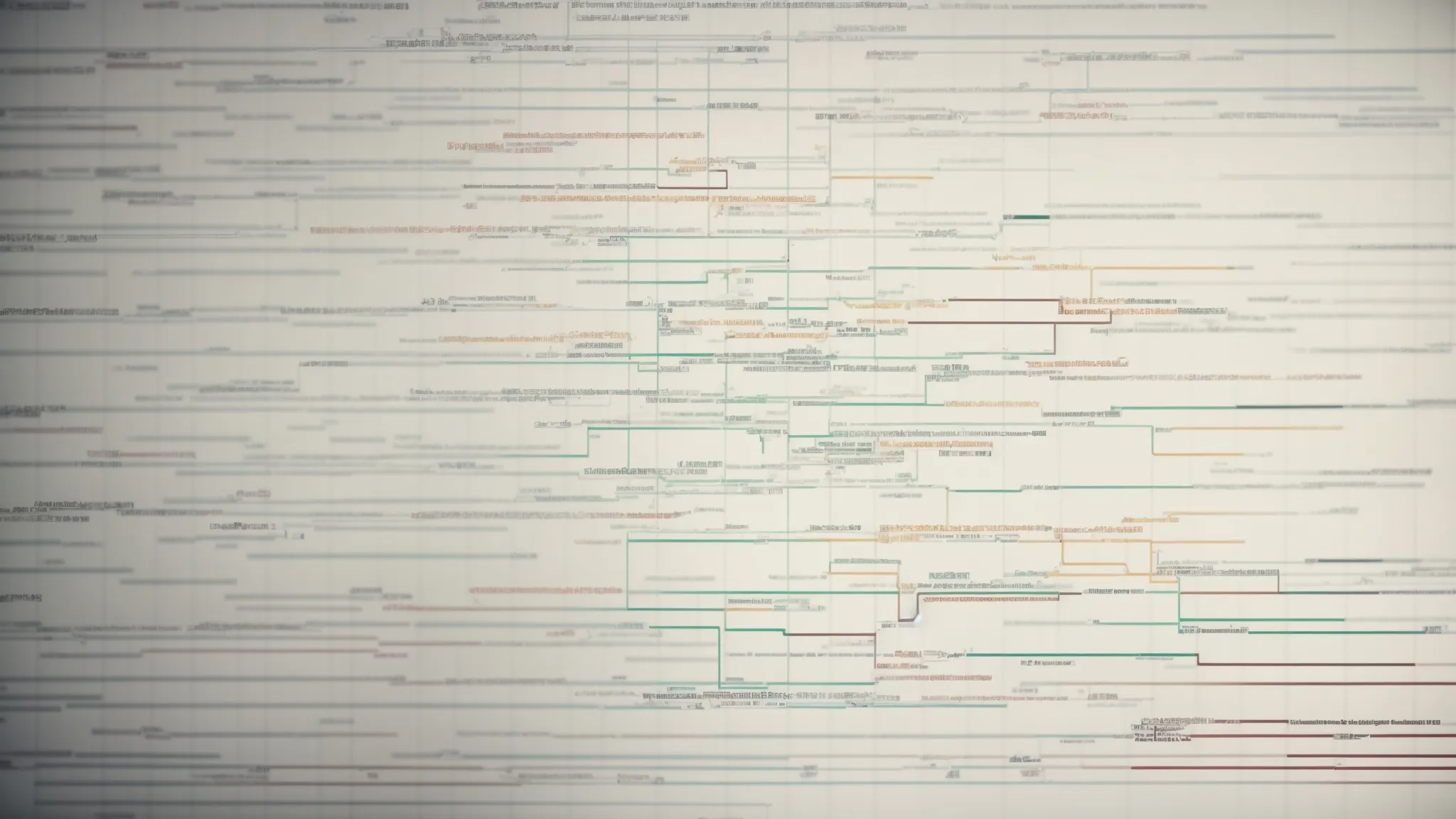 a computer screen displaying a graph connecting various keywords with lines to represent the concept mapping behind latent semantic indexing in seo.